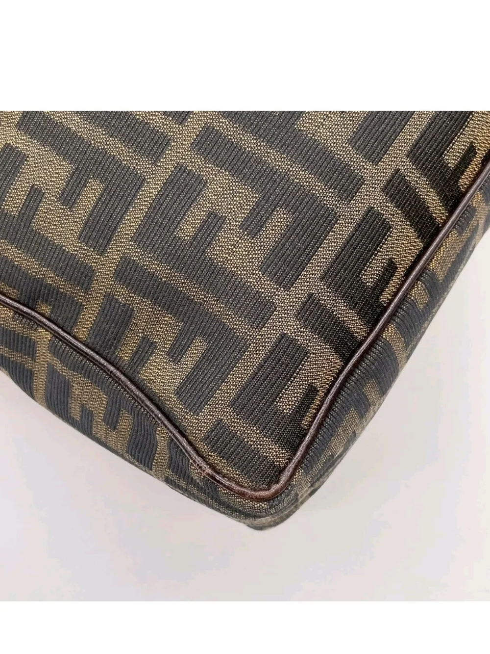 Fendi Brown FF Zucca Canvas Briefcase Tote